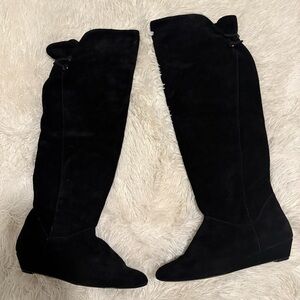 Steve Madden Black Knee-High Women's Boots